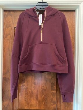 Lululemon Scuba Oversized Half-Zip Hoodie in Garnet size M/L